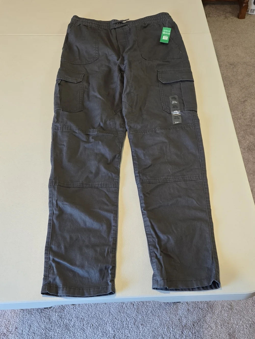 Boys Cargo  Pants - Dark Charcoal